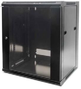 Intellinet Network Cabinet - Wall Mount (Standard) - 6U - Usable Depth 260mm/Width 510mm - Black - Flatpack - Max 60kg - Metal & Glass Door - Back Panel - Removeable Sides - Suitable also for use on desk or floor - 19",Parts for wall install (eg screws/ra